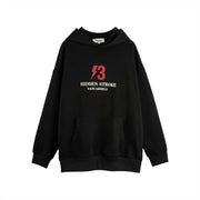 Men Lightning Print Hoodie Trendy Streetwear Fashion Pullover
